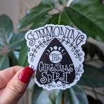 Summoning The Christmas Spirt Vinyl Sticker