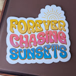 Forever Chasing Sunsets Vinyl Sticker