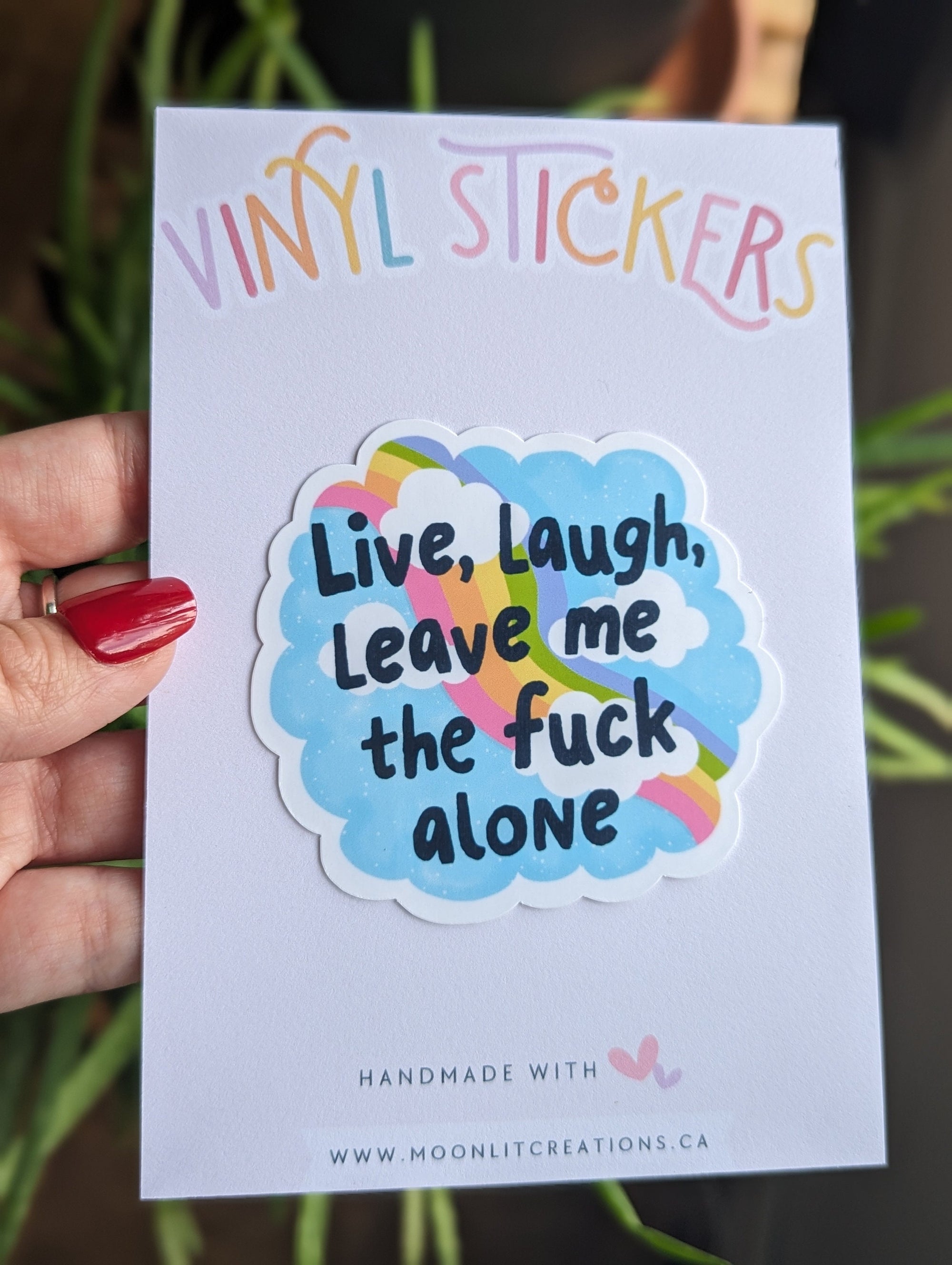 live laugh sticker for water bottle, healthy boundaries, mental health stickers for hydroflask funny, rainbow stickers for kindle, cute gift