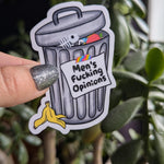 Men's fucking opinions, feminist stickers for women, equality stickers for tumblers, equal rights stickers for laptop, gift for strong woman