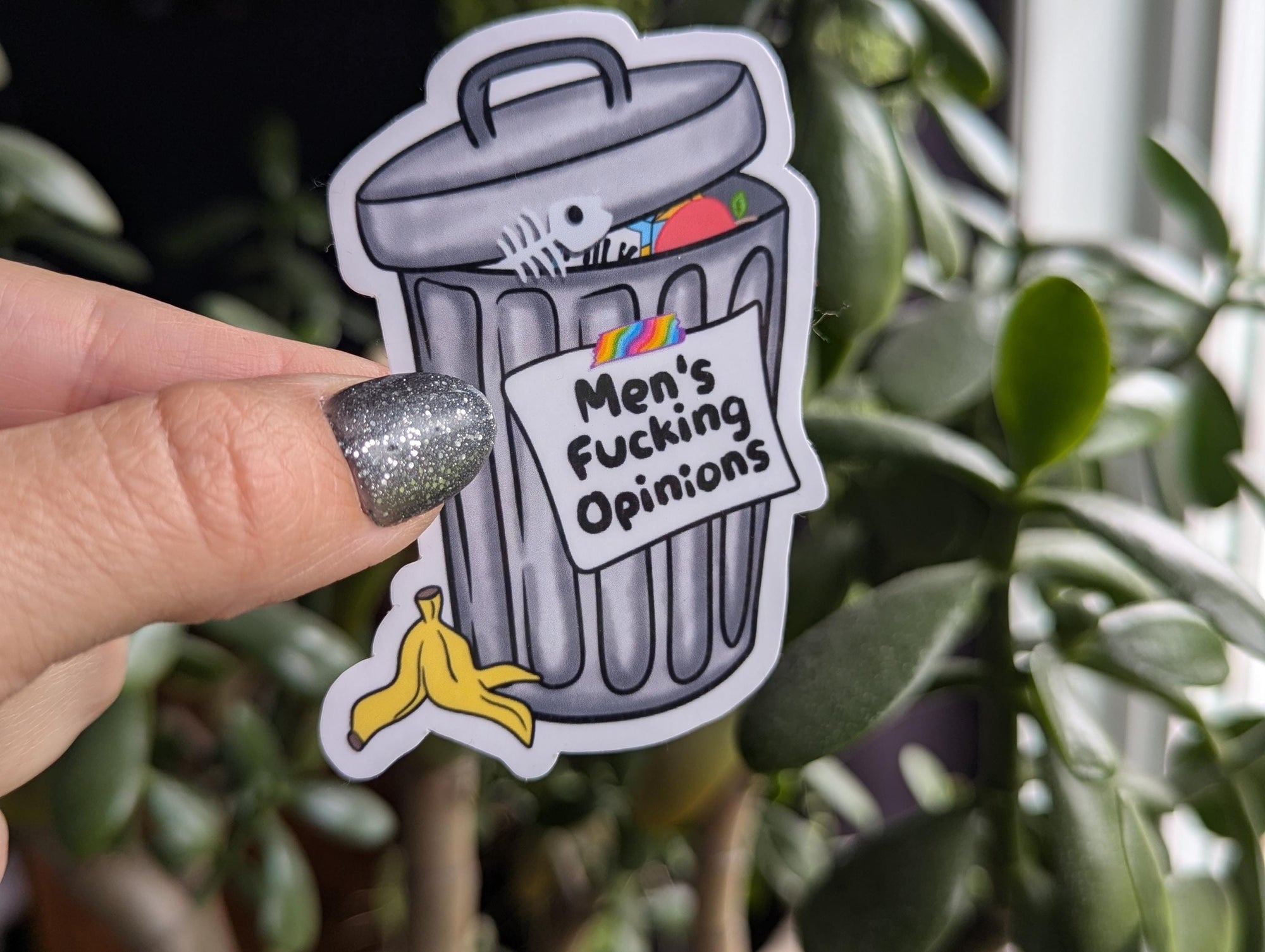 Men's fucking opinions, feminist stickers for women, equality stickers for tumblers, equal rights stickers for laptop, gift for strong woman