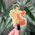 Men's opinions sticker, feminist vintage style sticker, retro aesthetic vinyl sticker, valentines day gift