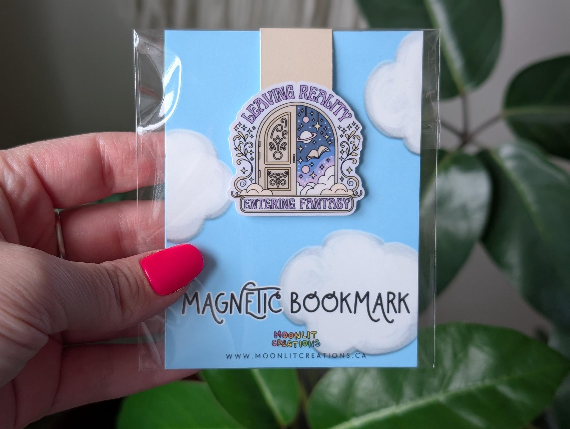 Leaving Reality Entering Fantasy Magnetic Bookmark
