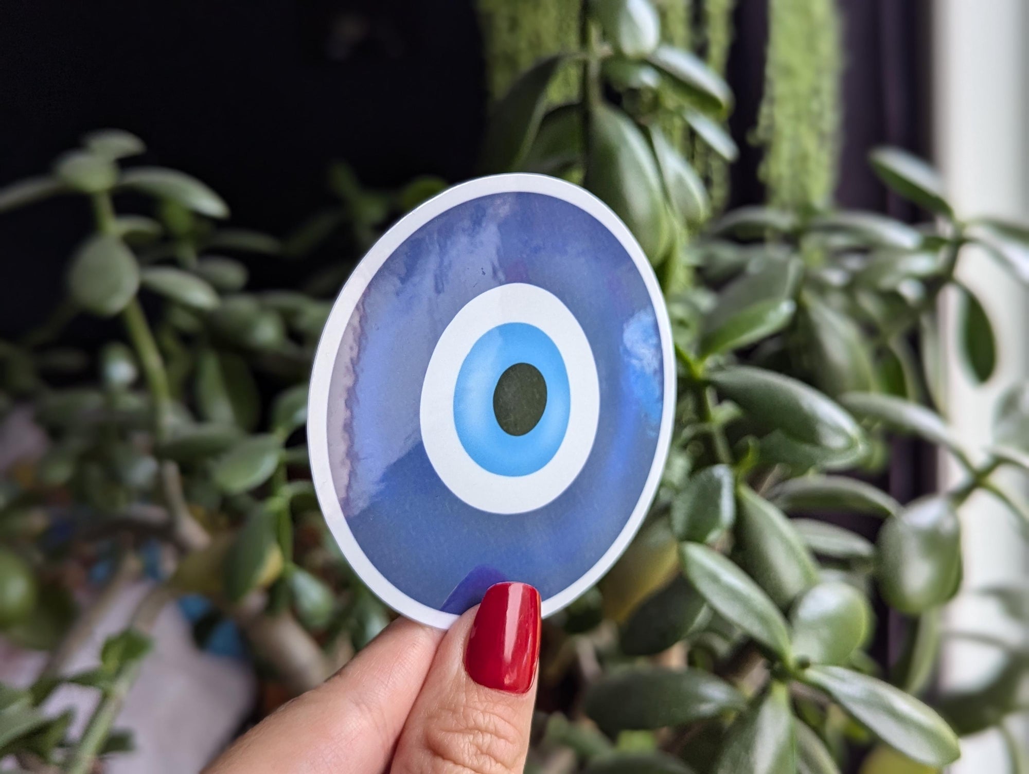 Evil eye sticker for kindle, protection sticker for water bottle, friendship gifts for best friend, Greek evil eye, good luck stickers for