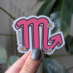 Scorpio sticker for kindle, astrology stickers for water bottle, zodiac sign stickers, horoscope, witchy gifts for her, metaphysical gifts