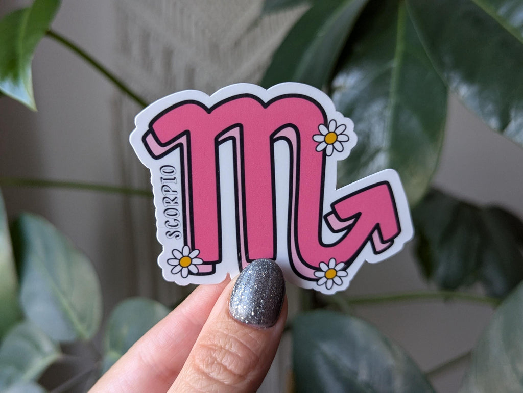Scorpio sticker for kindle, astrology stickers for water bottle, zodiac sign stickers, horoscope, witchy gifts for her, metaphysical gifts