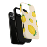 Lemon Print Phone Case, Vibrant Lemon Design, Cute Citrus Case, Gift for Fruit Lovers, Summer Vibe Accessories