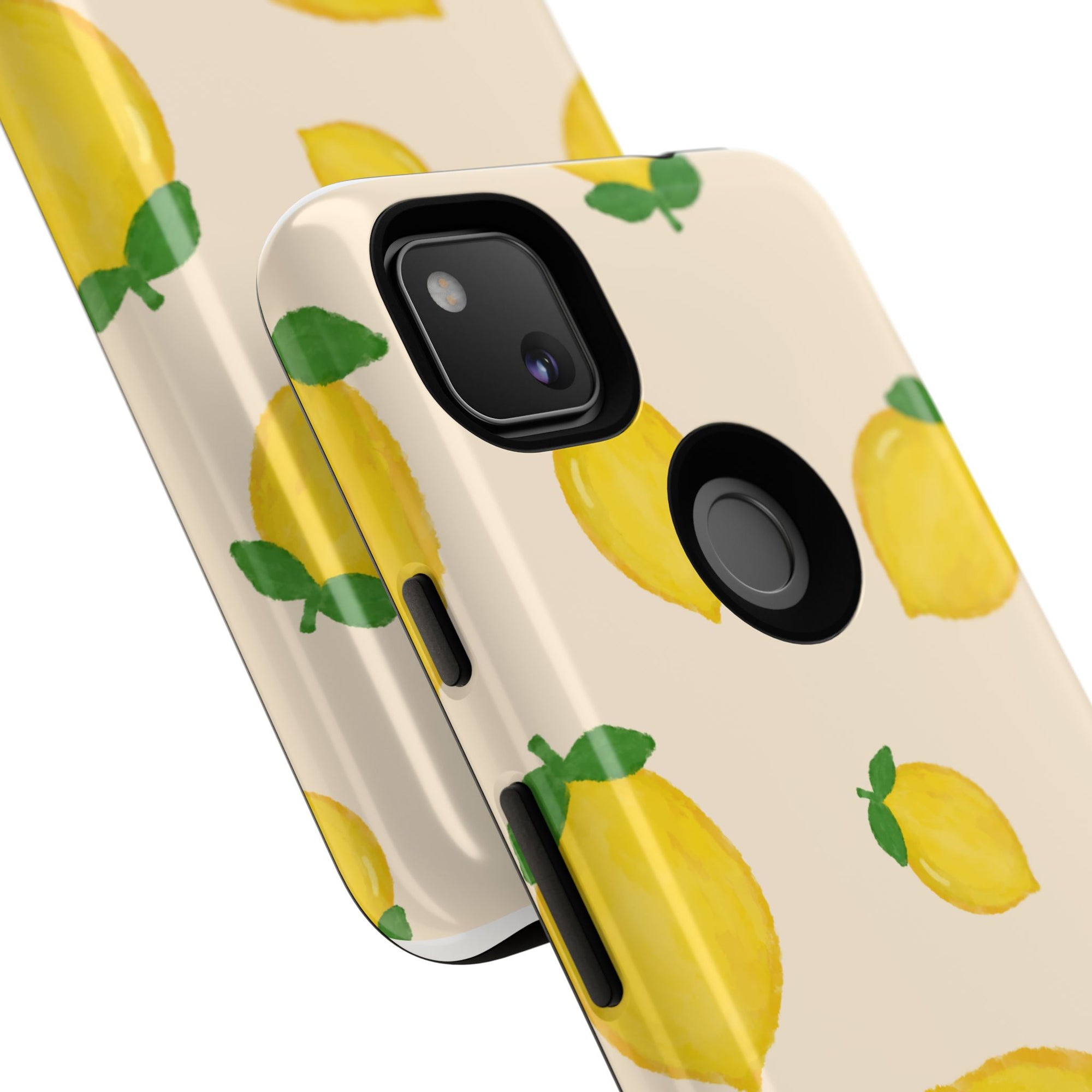 Lemon Print Phone Case, Vibrant Lemon Design, Cute Citrus Case, Gift for Fruit Lovers, Summer Vibe Accessories