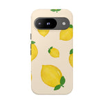 Lemon Print Phone Case, Vibrant Lemon Design, Cute Citrus Case, Gift for Fruit Lovers, Summer Vibe Accessories