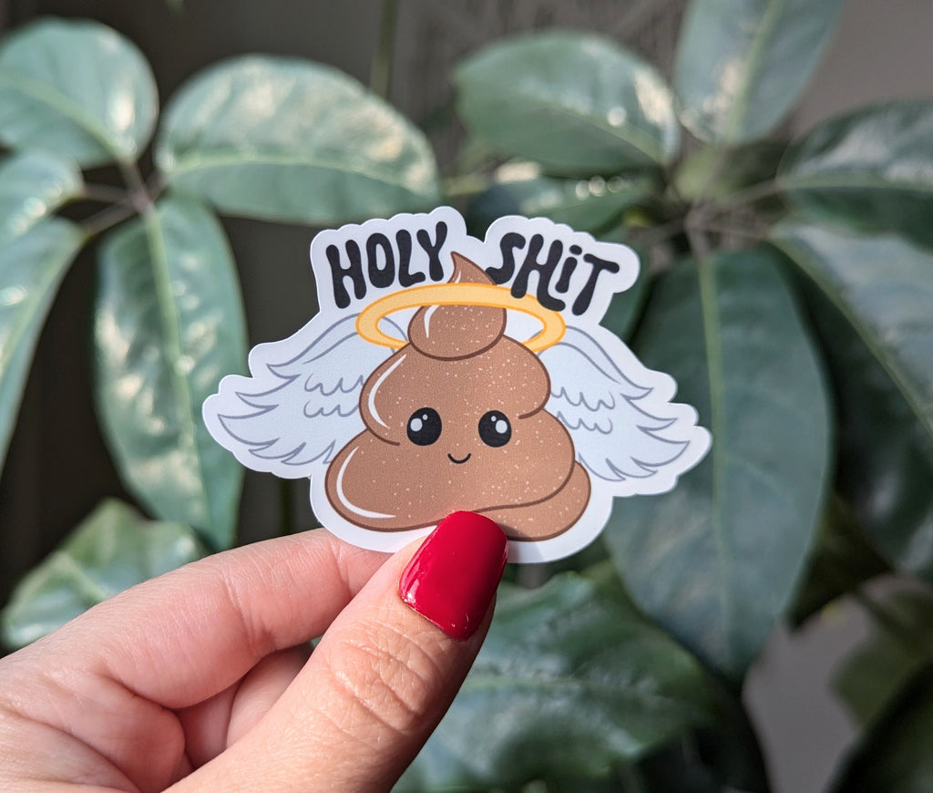 Holy Shit Vinyl Sticker
