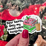 Dear Santa, smut sticker for Christmas, bookish stickers, book gifts for book lovers, funny stickers for kindle, booktok merch, reader gift
