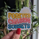 Forever Chasing Sunsets Vinyl Sticker