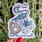 Witchy stickers for water bottle, celestial stickers for laptop aesthetic, sage gift for witchy mom, witch craft supplies, ouija sticker for