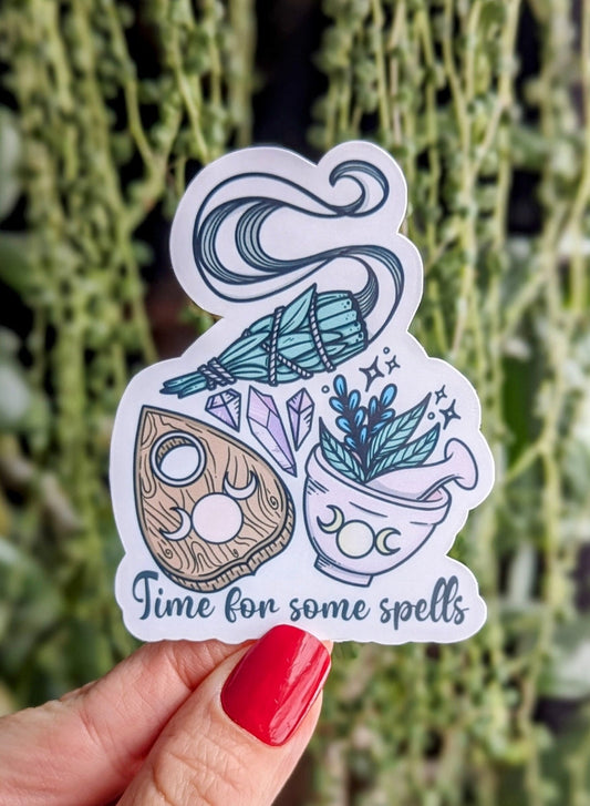 Witchy stickers for water bottle, celestial stickers for laptop aesthetic, sage gift for witchy mom, witch craft supplies, ouija sticker for