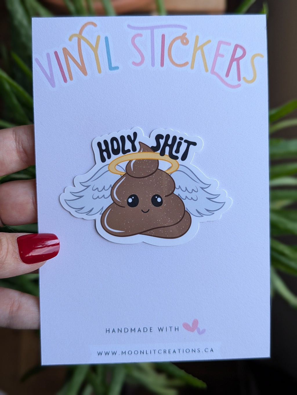 Holy Shit Vinyl Sticker