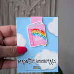 Slut for Books Magnetic Bookmark, Rainbow Page Marker