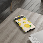 Lemon Print Phone Case, Vibrant Lemon Design, Cute Citrus Case, Gift for Fruit Lovers, Summer Vibe Accessories