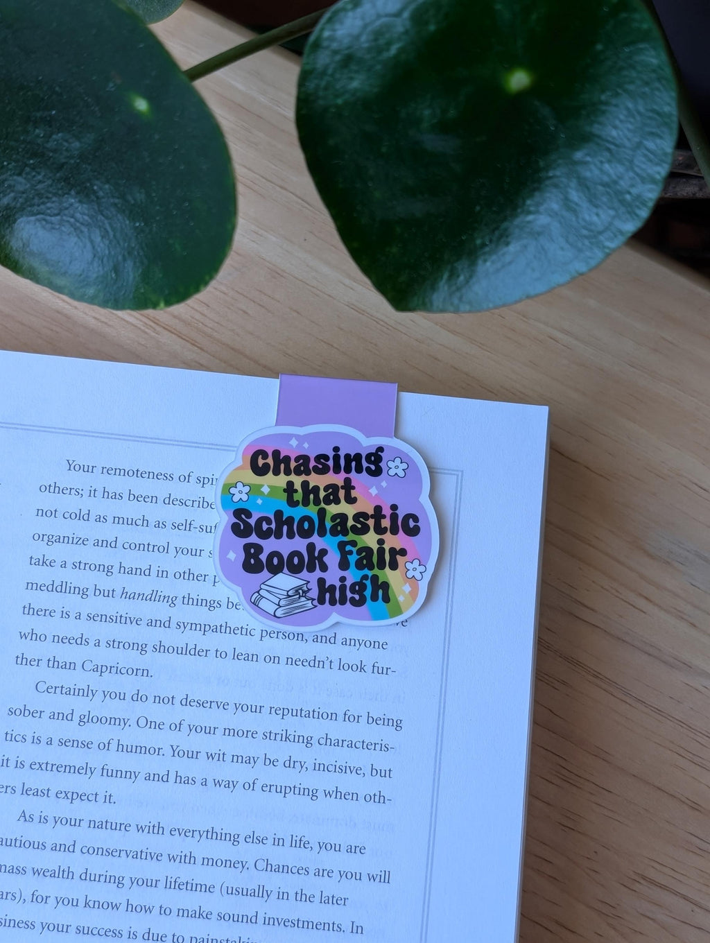 Chasing That Scholastic Book Fair High Nostalgic Magnetic Bookmark