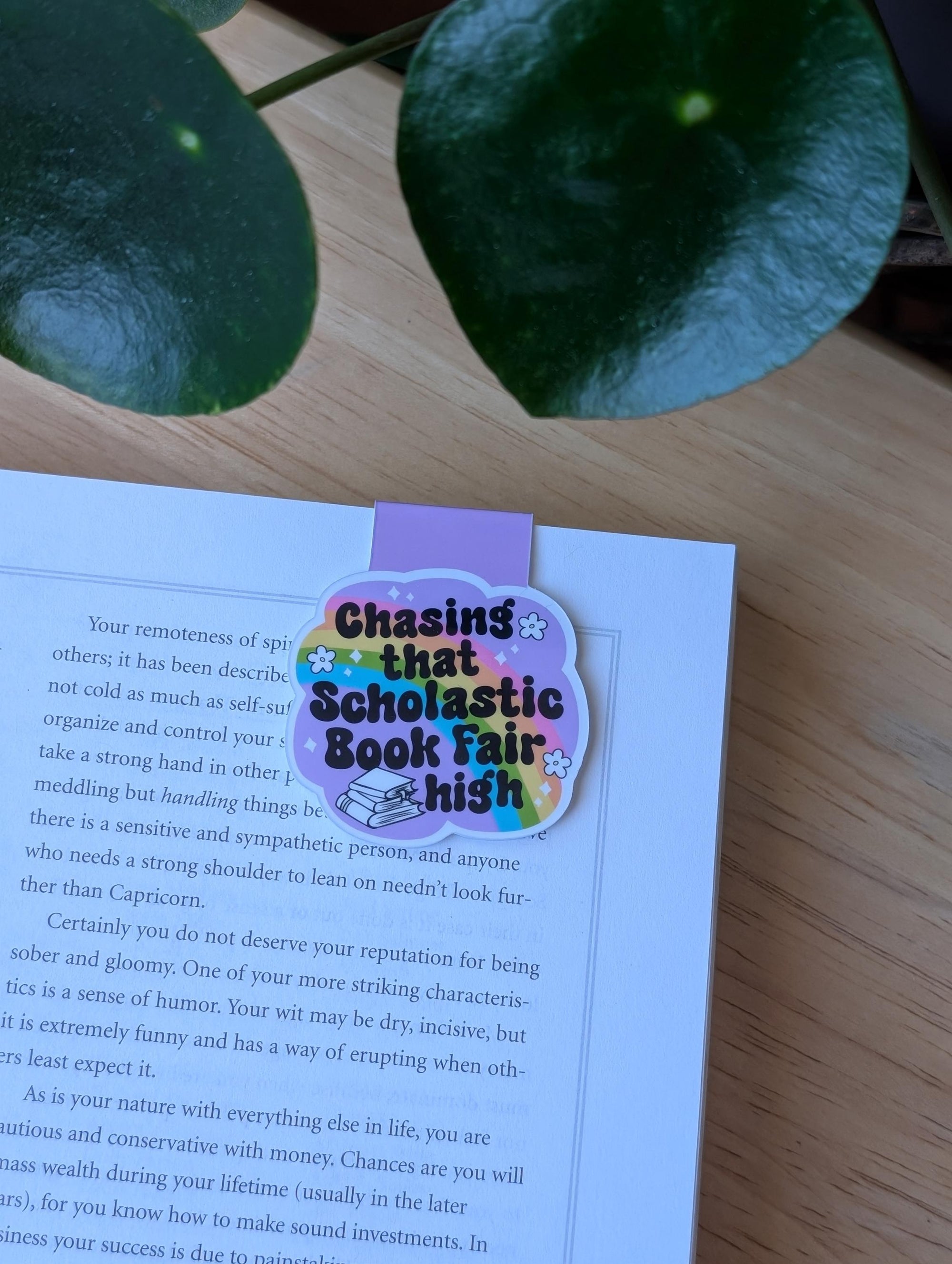 Chasing That Scholastic Book Fair High Nostalgic Magnetic Bookmark