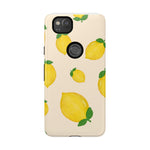 Lemon Print Phone Case, Vibrant Lemon Design, Cute Citrus Case, Gift for Fruit Lovers, Summer Vibe Accessories