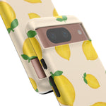 Lemon Print Phone Case, Vibrant Lemon Design, Cute Citrus Case, Gift for Fruit Lovers, Summer Vibe Accessories