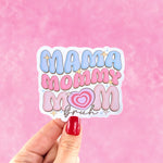 Mama mommy mom bruh sticker, funny water bottle stickers, mothers day gift from husband, laptop stickers aesthetic, tablet stickers