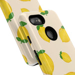 Lemon Print Phone Case, Vibrant Lemon Design, Cute Citrus Case, Gift for Fruit Lovers, Summer Vibe Accessories
