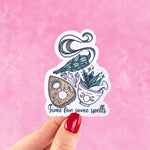 Witchy stickers for water bottle, celestial stickers for laptop aesthetic, sage gift for witchy mom, witch craft supplies, ouija sticker for