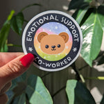 Emotional Support Coworker Vinyl Sticker