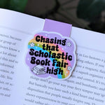 Chasing That Scholastic Book Fair High Nostalgic Magnetic Bookmark