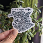 New Brunswick Canada, Canadian province sticker, home is where the heart is map, Canada sticker for water bottle, Moncton NB, small gift for