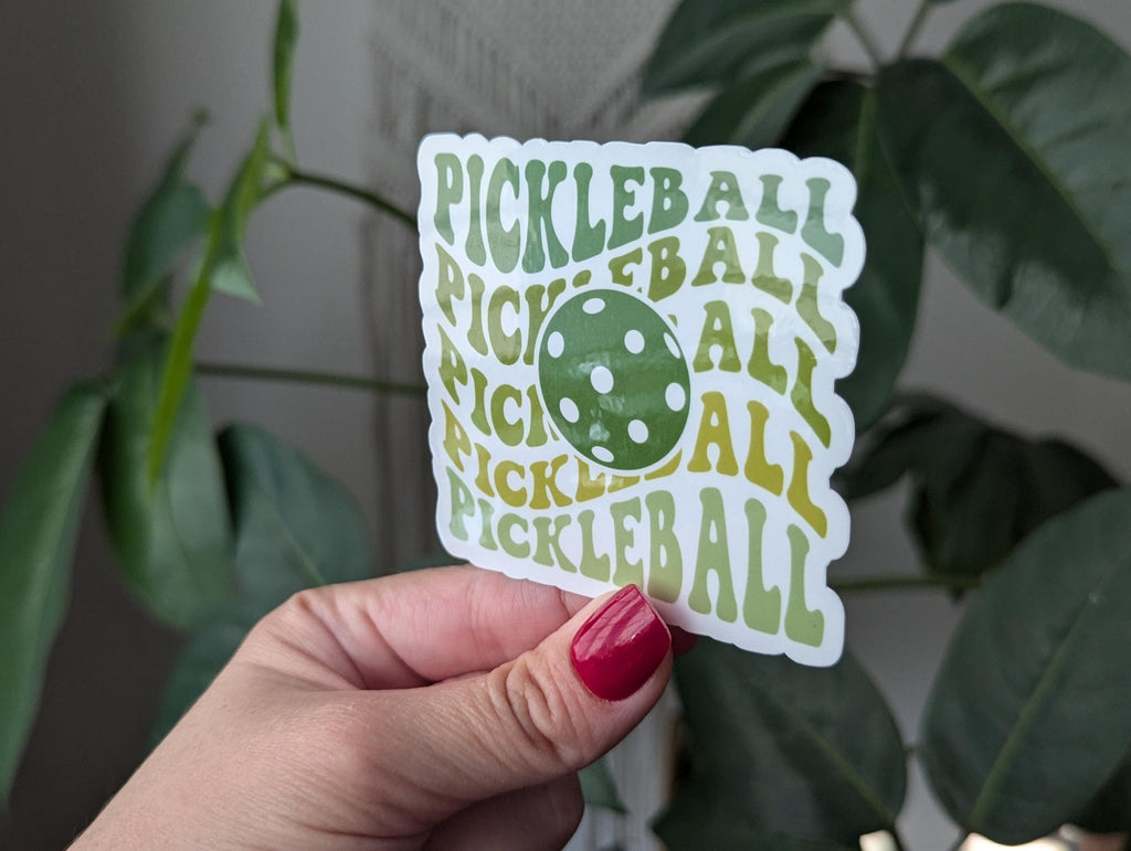 Pickleball sticker for water bottle, sport stickers for laptop, coquette gifts for sports lover, small gift for boyfriend, trendy sports