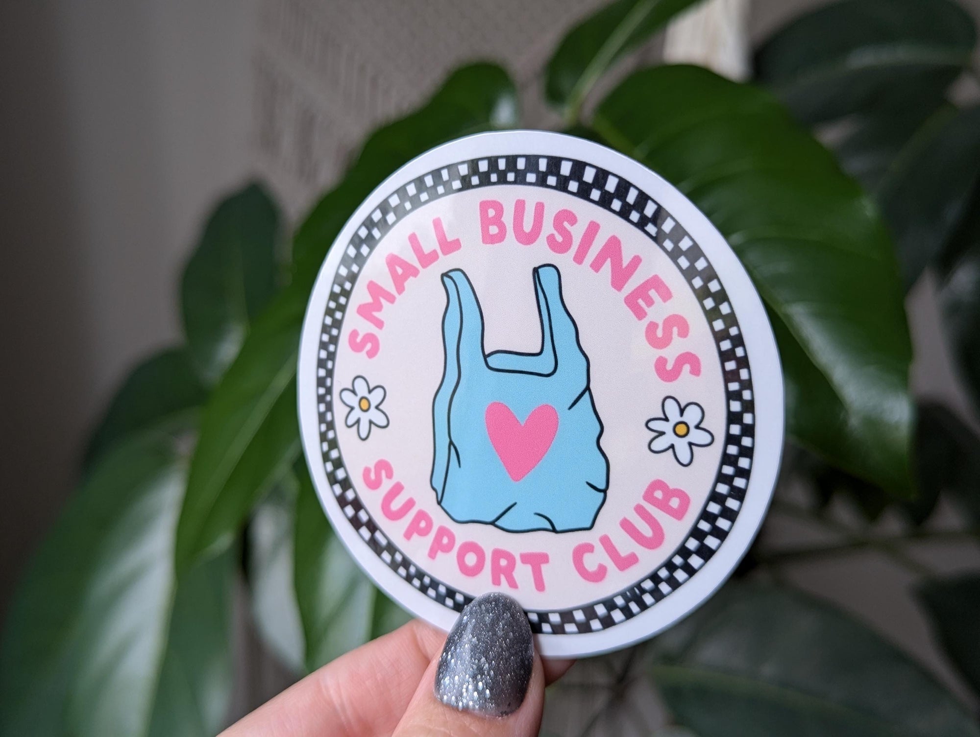 Small business support club sticker, shop small sticker for business, support local stickers for water bottle, shopping stickers, small biz
