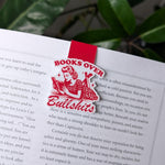 Books Over Bullshits Magnetic Bookmark for Book Lovers