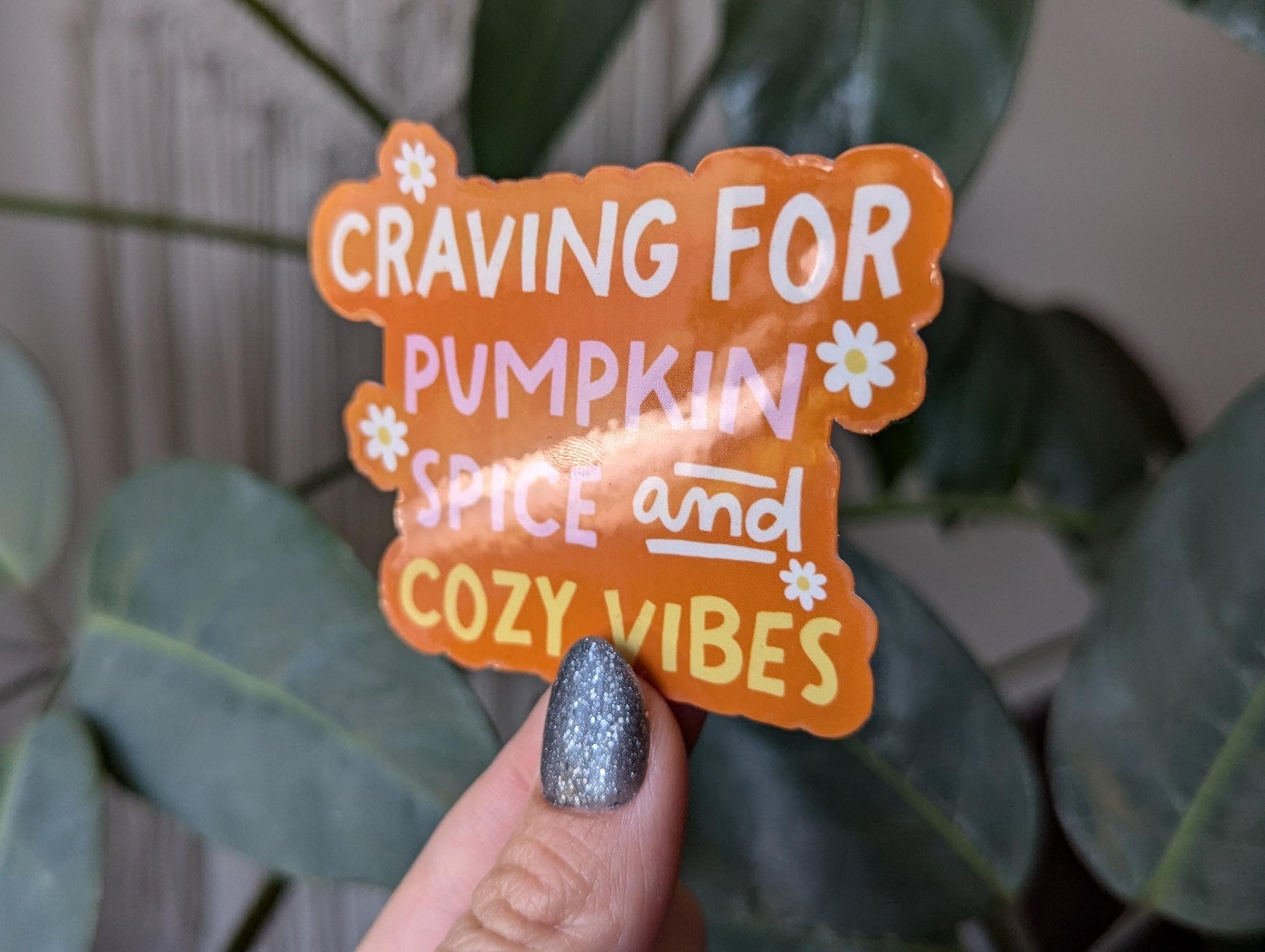 Pumpkin spice sticker for laptop, autumn gifts for fall lovers, spooky season stickers for Halloween, boo basket stuffers, coffee lover gift