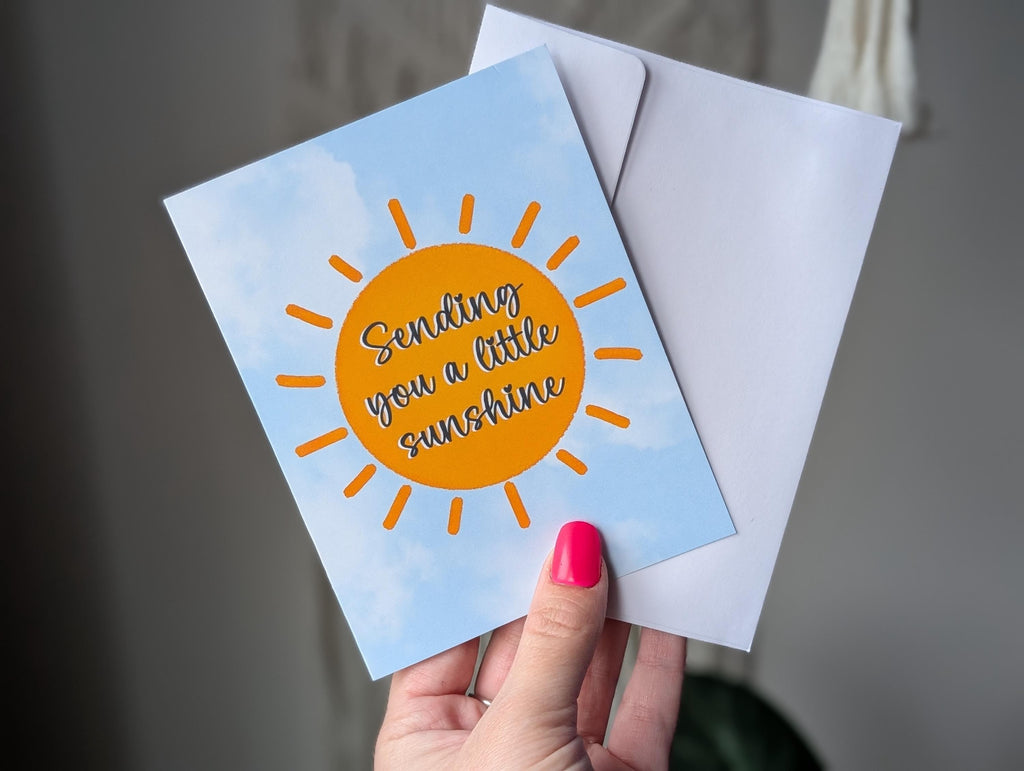 Sending You Sunshine Card, Uplifting Greeting Card, Cheer Up Card, Thinking of You Greeting Card, Send a Smile, Just Because Greeting Card