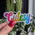 Cutesy stickers for water bottle, trending stickers for teenagers, stocking stuffers for teens girls, aesthetic sticker for tumblers, demure