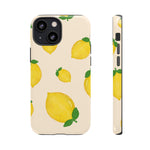Lemon Print Phone Case, Vibrant Lemon Design, Cute Citrus Case, Gift for Fruit Lovers, Summer Vibe Accessories