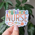 Registered nurse stickers for badge reel, nursing stickers for water bottle, nursing student gifts for graduation, healthcare stickers for