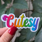 Cutesy stickers for water bottle, trending stickers for teenagers, stocking stuffers for teens girls, aesthetic sticker for tumblers, demure