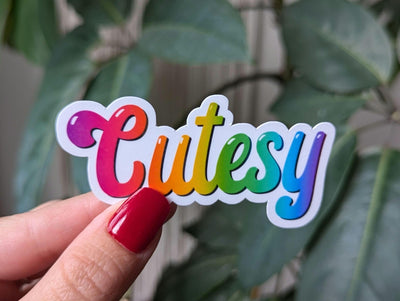 Cutesy stickers for water bottle, trending stickers for teenagers, stocking stuffers for teens girls, aesthetic sticker for tumblers, demure