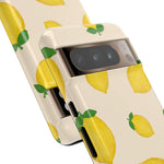 Lemon Print Phone Case, Vibrant Lemon Design, Cute Citrus Case, Gift for Fruit Lovers, Summer Vibe Accessories