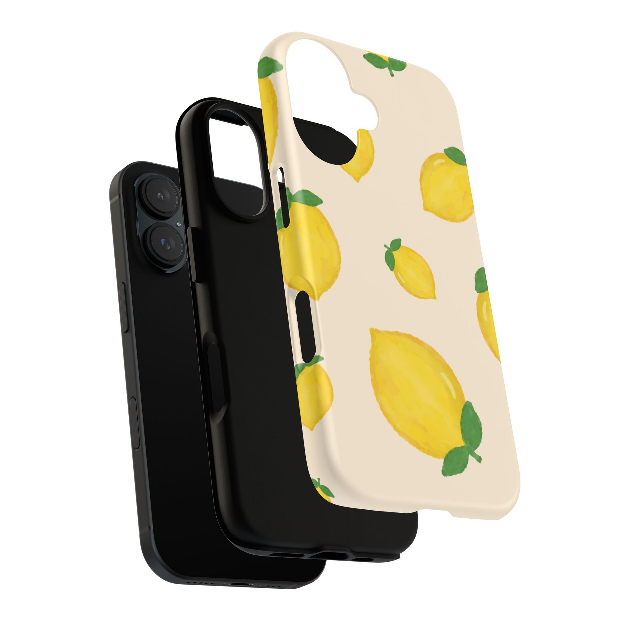 Lemon Print Phone Case, Vibrant Lemon Design, Cute Citrus Case, Gift for Fruit Lovers, Summer Vibe Accessories
