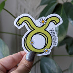 Taurus sticker for kindle, astrology stickers for water bottle, zodiac sign sticker, horoscope, witchy gifts for her, metaphysical gifts