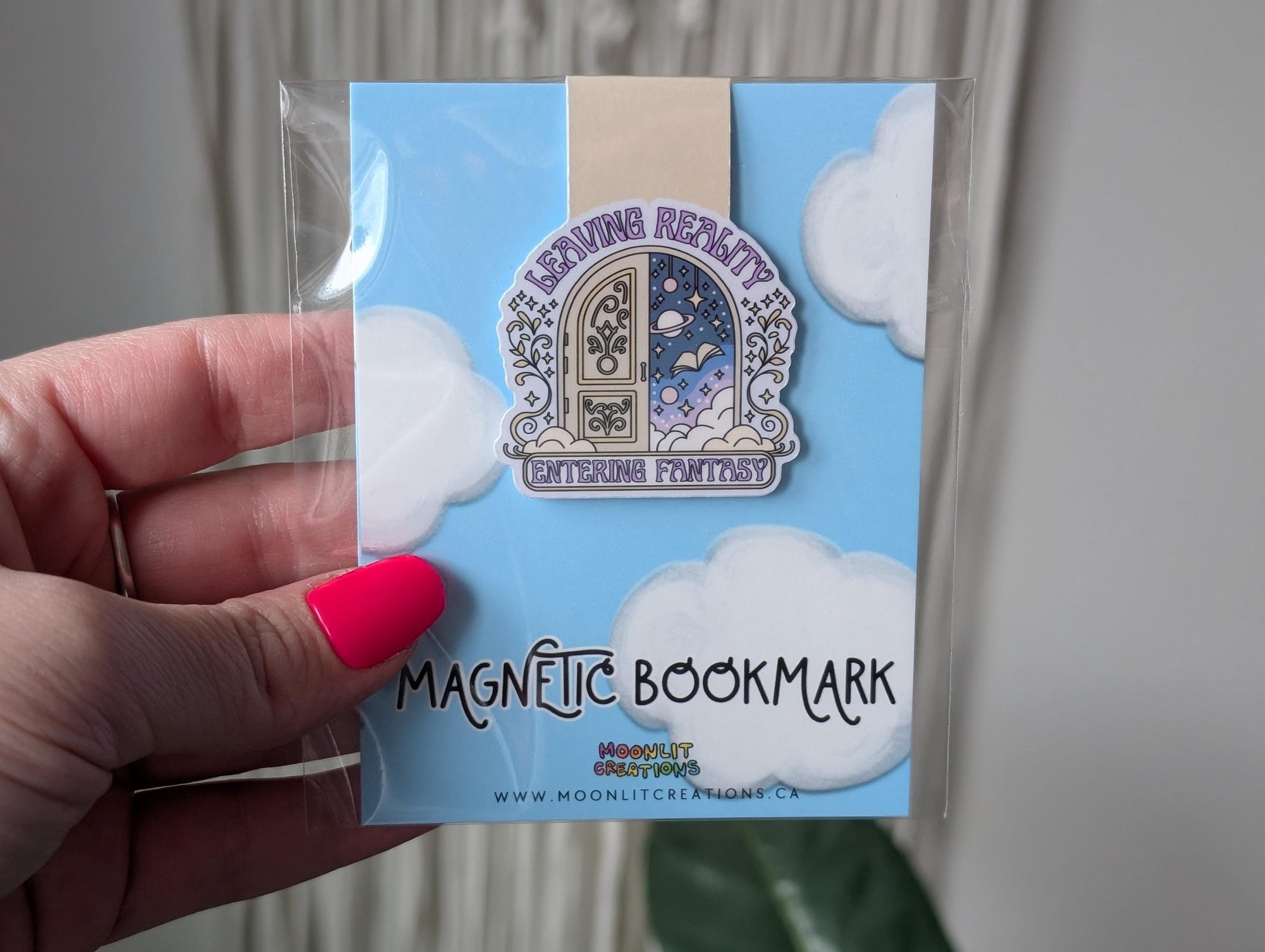 Leaving Reality Entering Fantasy Magnetic Bookmark