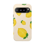 Lemon Print Phone Case, Vibrant Lemon Design, Cute Citrus Case, Gift for Fruit Lovers, Summer Vibe Accessories