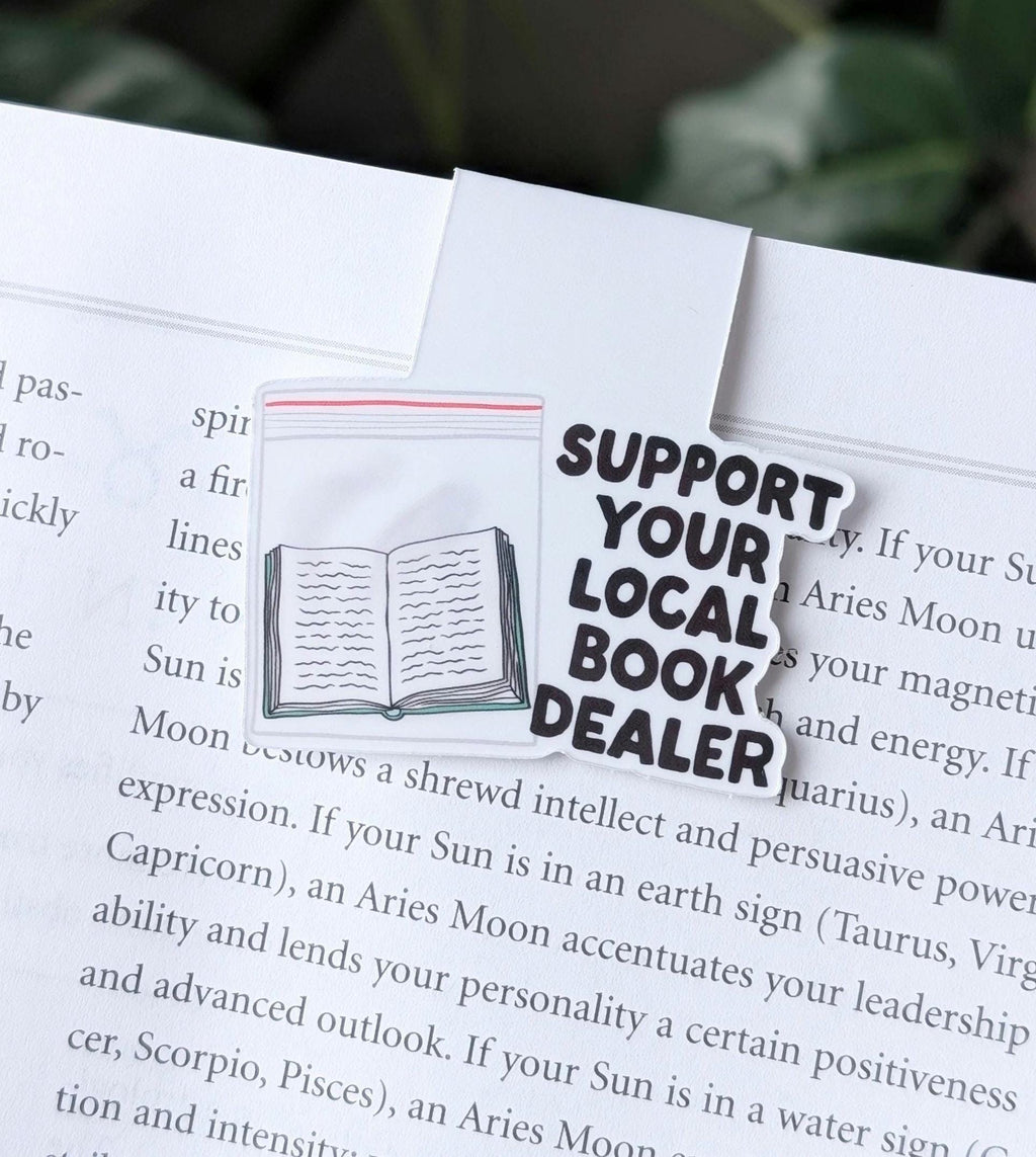 Support Your Local Book Dealer Magnetic Bookmark
