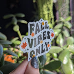 Fall vibes only, autumn theamed stickers for phone case, fall aesthetic stickers, leaf sticker for laptop, nature lovers gift, gift for fall