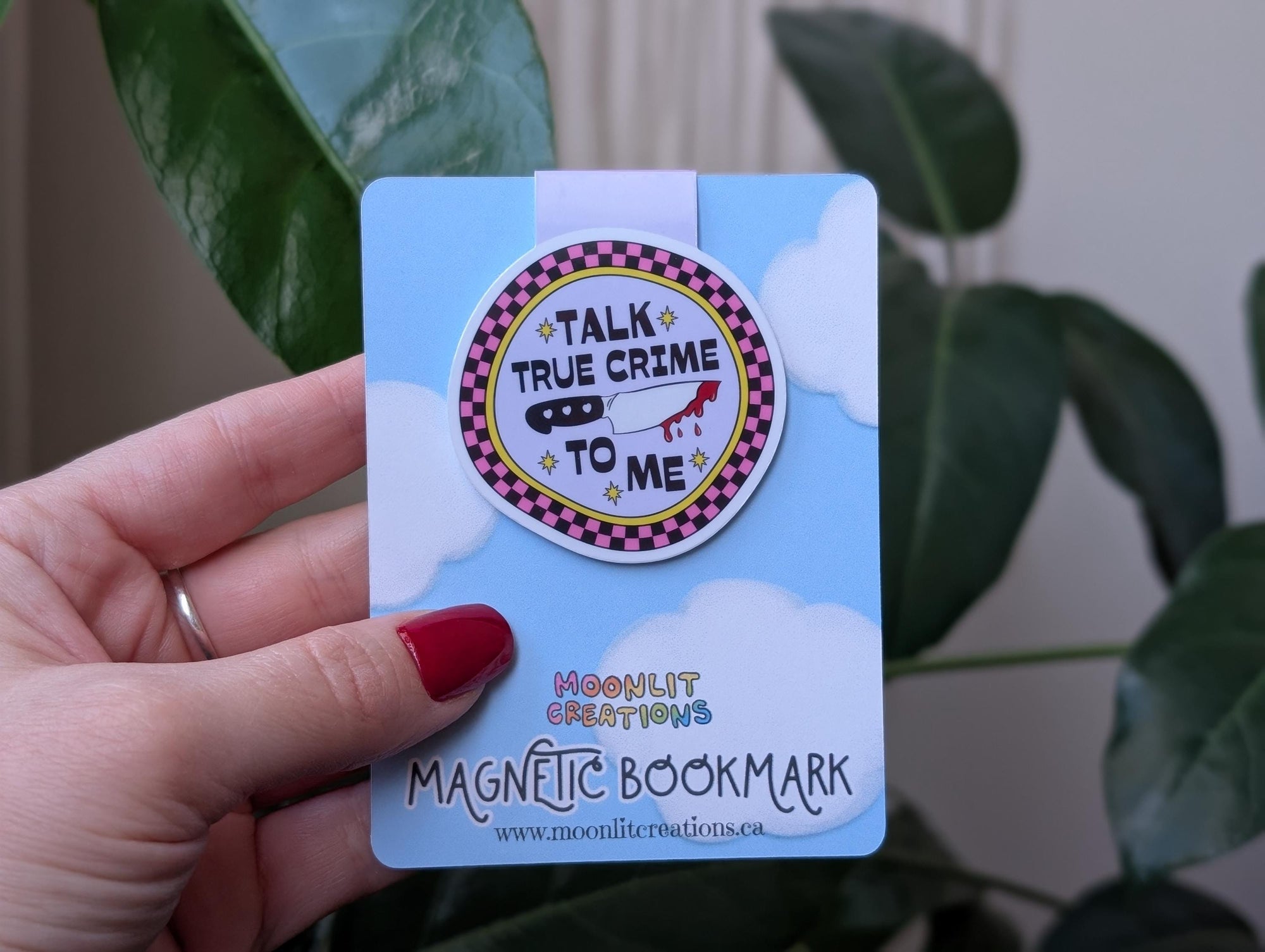 Talk True Crime To Me Magnetic Bookmark