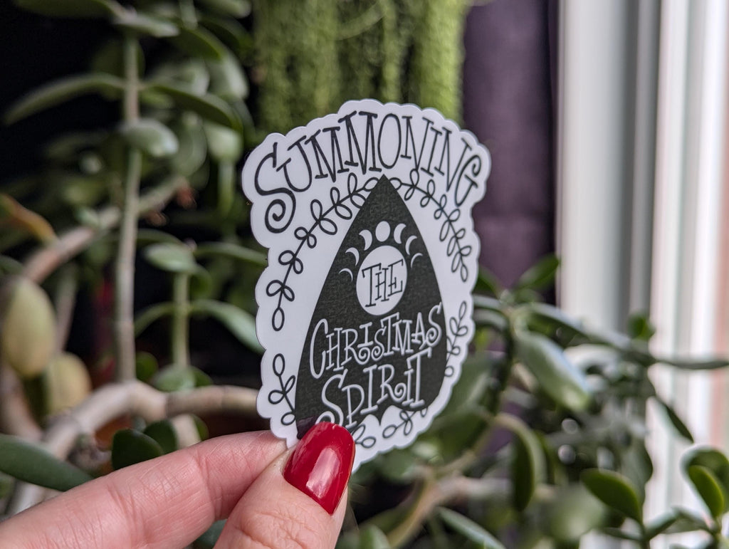 Summoning The Christmas Spirt Vinyl Sticker